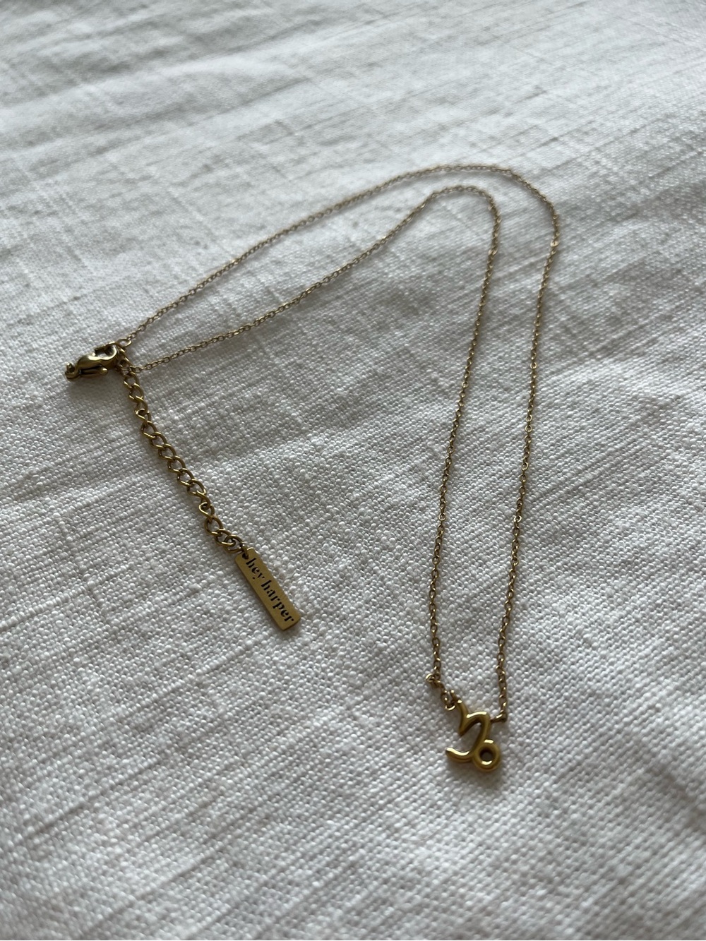 Hey Harper Waterproof Gold Capricorn Zodiac Necklace - Picture 5 of 5
